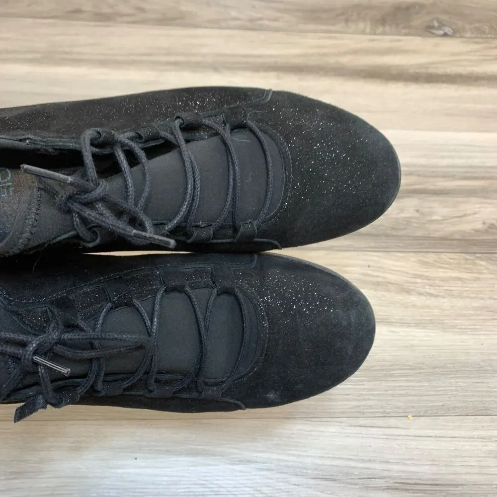 Cloud Footwear Black Stretch Heeled Comfort Ankle Shoes Portugal Size 6 EU 37‎